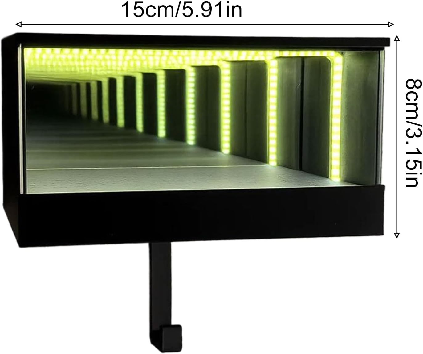 Garage key holder with LED light, 3D illusion wall-mounted key hook, designed specifically for car enthusiasts.