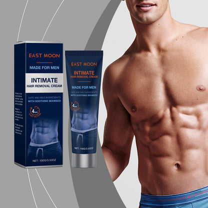 Men's pubic hair removal cream - gentle hair removal, can be used on the whole body and pubic area, 100ml