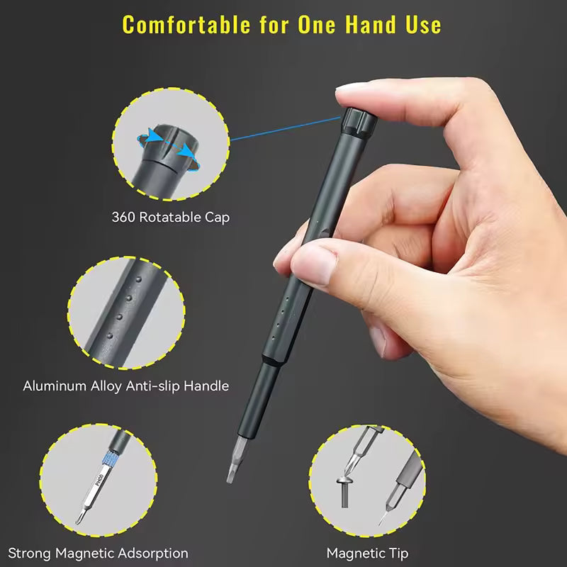 44-in-1 Precision Mechanical Screwdriver Set with Magnetic Design (Manual Operation)