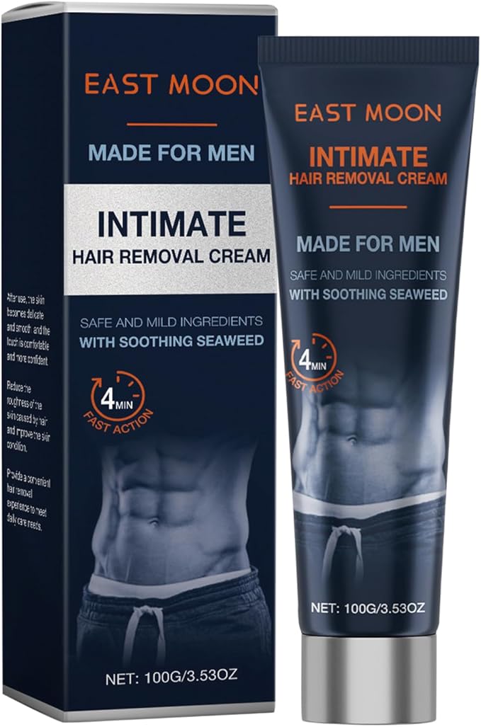Men's pubic hair removal cream - gentle hair removal, can be used on the whole body and pubic area, 100ml