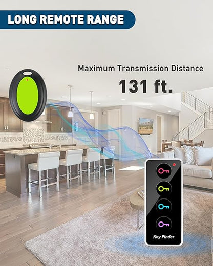 Key finder, wireless remote item locator with sound alert, can be used to find wallets, keys, mobile phones, glasses, pets, etc.