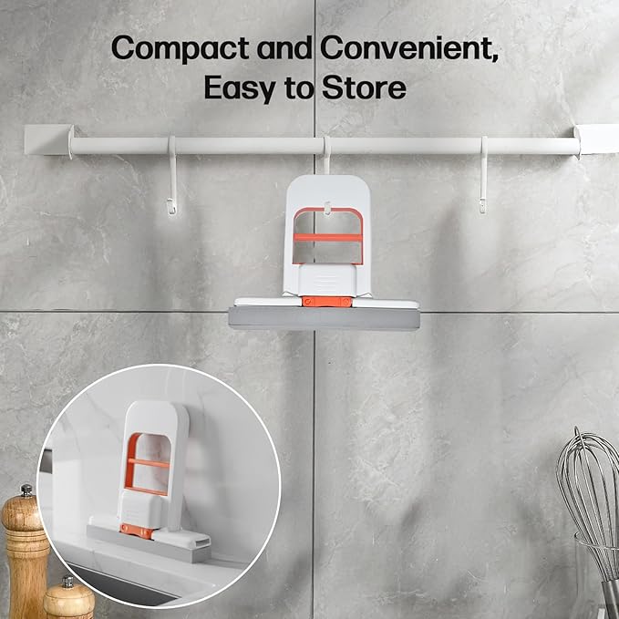 Mini foldable desktop mop – suitable for various scenarios-Suitable for various settings such as kitchens, bathrooms, and dining tables.