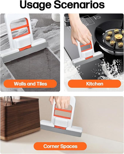 Mini foldable desktop mop – suitable for various scenarios-Suitable for various settings such as kitchens, bathrooms, and dining tables.