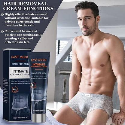 Men's pubic hair removal cream - gentle hair removal, can be used on the whole body and pubic area, 100ml