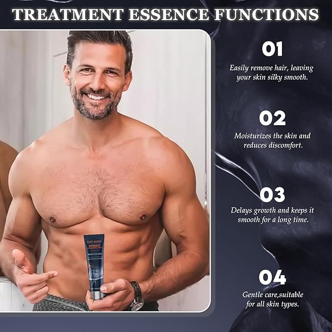 Men's pubic hair removal cream - gentle hair removal, can be used on the whole body and pubic area, 100ml