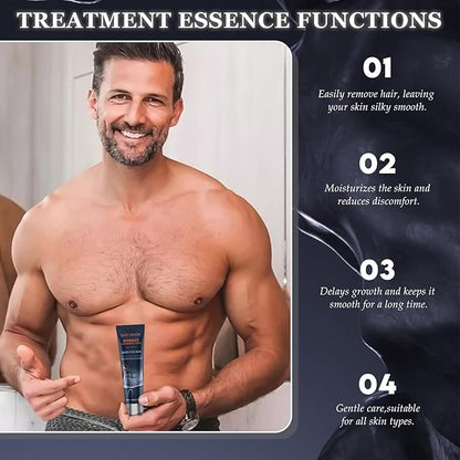 Men's pubic hair removal cream - gentle hair removal, can be used on the whole body and pubic area, 100ml